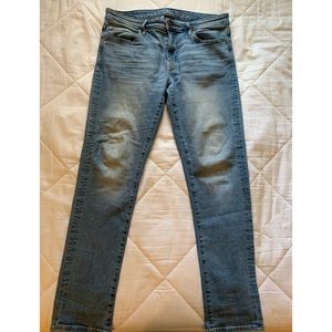 AE Men’s Next Level Stretch Skinny Jeans Light Blue